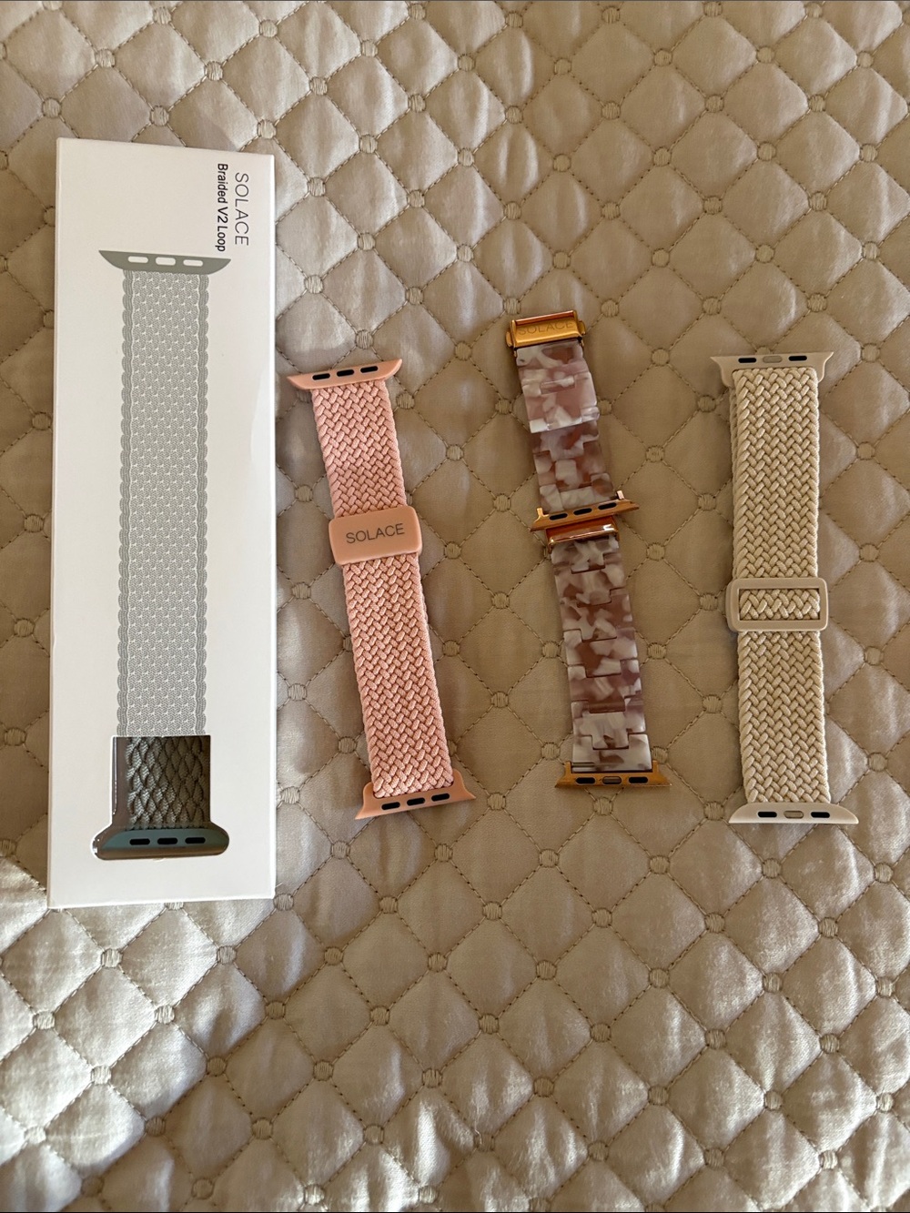 Solace Apple Watch Bands - set of 4 NWT- 44/45 mm